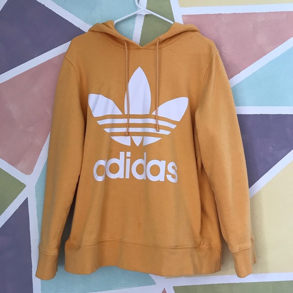 Super cute and comfy Adidas yellow boxy hoodie - Picture 2 of 3